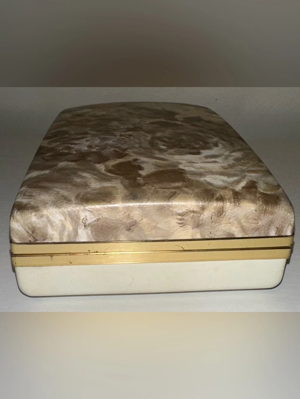 Vtg Vinyl Jewelry Travel Box